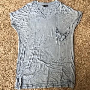 NWOT POL T shirt dress distressed blue small